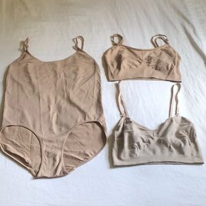 Capezio Large Tan Foundation Camisole Leotard with Transition Straps